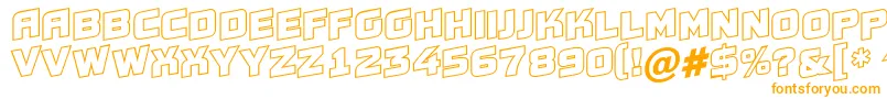 Conce20 Font – Orange Fonts on White Background