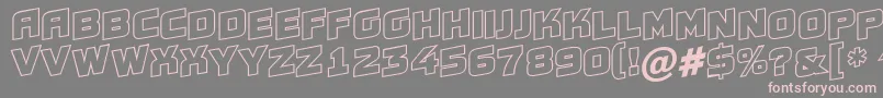 Conce20 Font – Pink Fonts on Gray Background