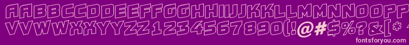 Conce20 Font – Pink Fonts on Purple Background