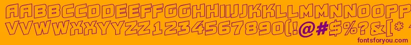 Conce20 Font – Purple Fonts on Orange Background