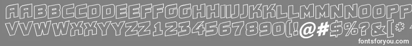 Conce20 Font – White Fonts on Gray Background