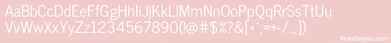 NewscycleRegular Font – White Fonts on Pink Background