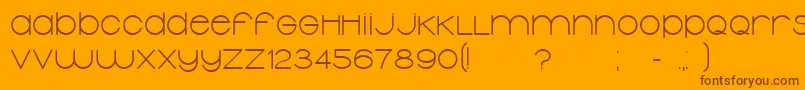 TypolinoBold Font – Brown Fonts on Orange Background