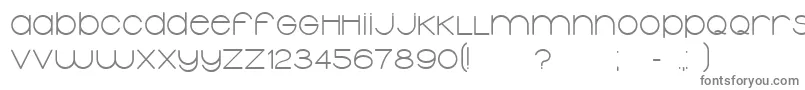 フォントTypolinoBold – 白い背景に灰色の文字