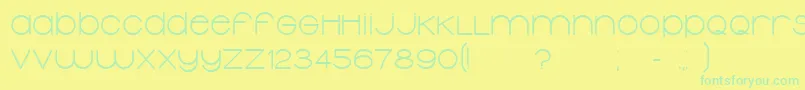 TypolinoBold Font – Green Fonts on Yellow Background