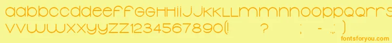 TypolinoBold Font – Orange Fonts on Yellow Background