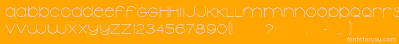 TypolinoBold Font – Pink Fonts on Orange Background