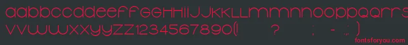 TypolinoBold Font – Red Fonts on Black Background