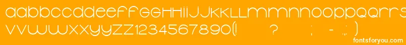 TypolinoBold Font – White Fonts on Orange Background