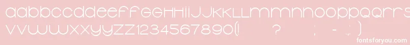 TypolinoBold Font – White Fonts on Pink Background
