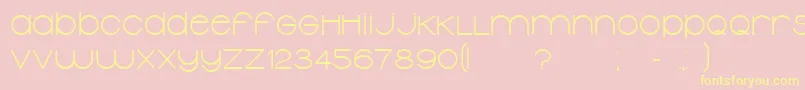 TypolinoBold Font – Yellow Fonts on Pink Background