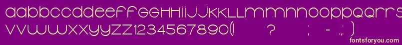 TypolinoBold Font – Yellow Fonts on Purple Background