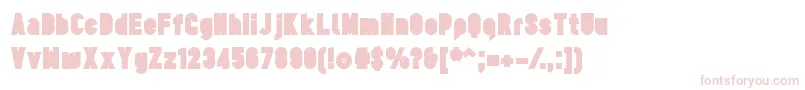 TesUltrablack Font – Pink Fonts on White Background
