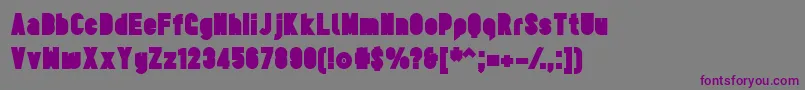 TesUltrablack Font – Purple Fonts on Gray Background