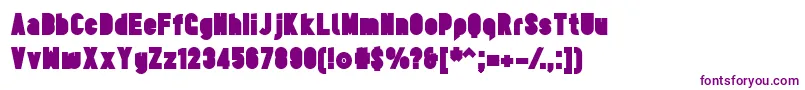 TesUltrablack Font – Purple Fonts on White Background