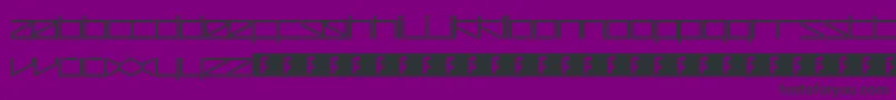 Fonte ZetaRedux – fontes pretas em um fundo violeta