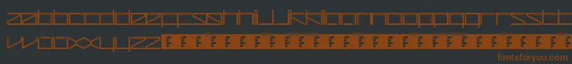 ZetaRedux Font – Brown Fonts on Black Background