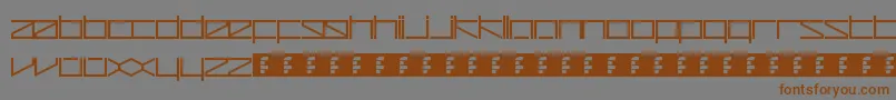 Шрифт ZetaRedux – коричневые шрифты на сером фоне