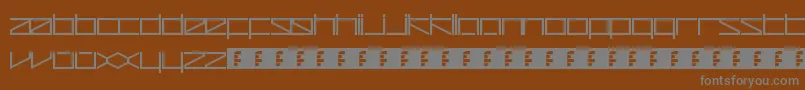 Шрифт ZetaRedux – серые шрифты на коричневом фоне