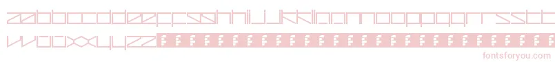 Шрифт ZetaRedux – розовые шрифты на белом фоне