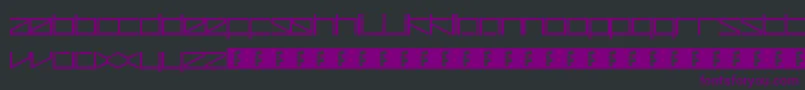 ZetaRedux-Schriftart – Violette Schriften auf schwarzem Hintergrund