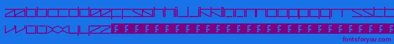 ZetaRedux Font – Purple Fonts on Blue Background