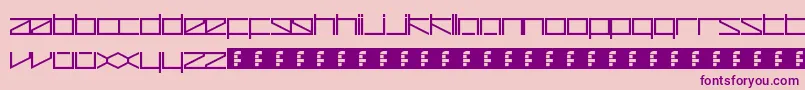 Шрифт ZetaRedux – фиолетовые шрифты на розовом фоне