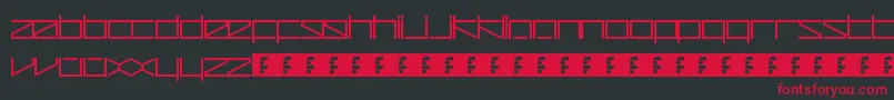 ZetaRedux Font – Red Fonts on Black Background