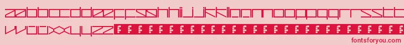 fuente ZetaRedux – Fuentes Rojas Sobre Fondo Rosa