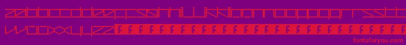 Police ZetaRedux – polices rouges sur fond violet