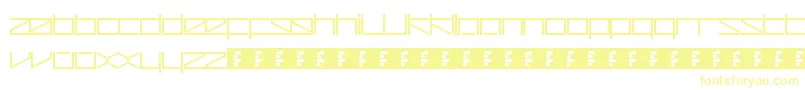 ZetaRedux-fontti – keltaiset fontit valkoisella taustalla