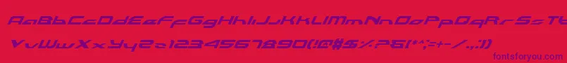 Alexlci Font – Purple Fonts on Red Background