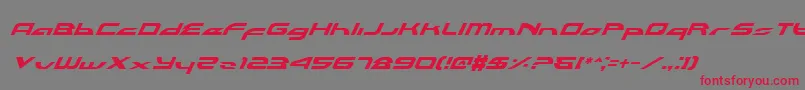 フォントAlexlci – 赤い文字の灰色の背景