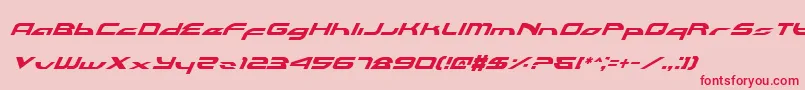 Alexlci Font – Red Fonts on Pink Background