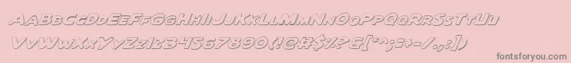Quartoi Font – Gray Fonts on Pink Background