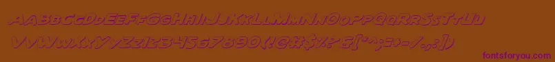 Quartoi Font – Purple Fonts on Brown Background
