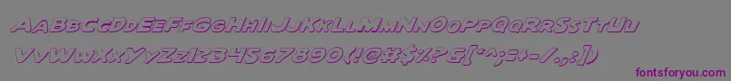 Quartoi Font – Purple Fonts on Gray Background
