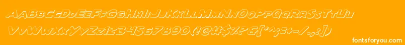 Quartoi Font – White Fonts on Orange Background