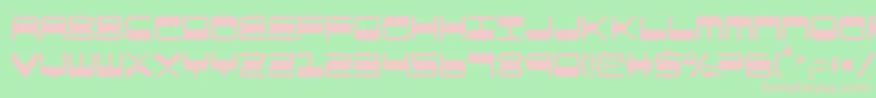 Qgear2c Font – Pink Fonts on Green Background