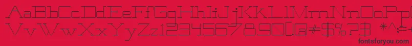 Brooklyn Font – Black Fonts on Red Background