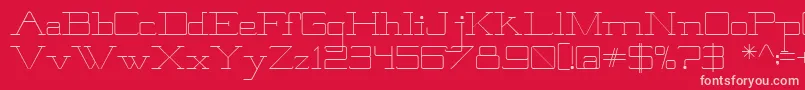 Brooklyn Font – Pink Fonts on Red Background