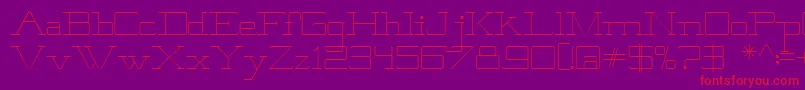 Brooklyn Font – Red Fonts on Purple Background