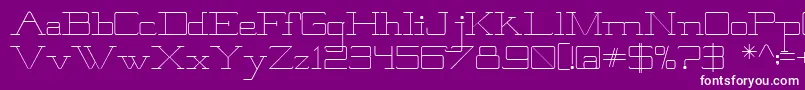 Brooklyn Font – White Fonts on Purple Background