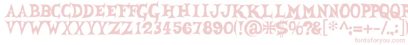 She Font – Pink Fonts on White Background