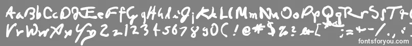 DaVincian Font – White Fonts on Gray Background