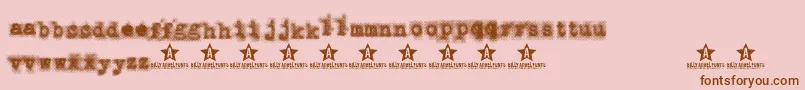 PunkbabeTrial Font – Brown Fonts on Pink Background