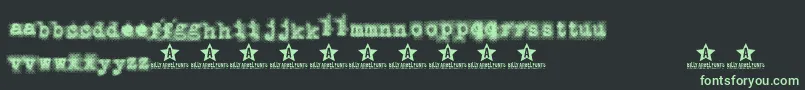 PunkbabeTrial Font – Green Fonts on Black Background