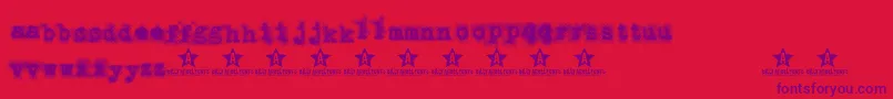 PunkbabeTrial Font – Purple Fonts on Red Background