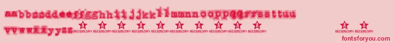 PunkbabeTrial Font – Red Fonts on Pink Background