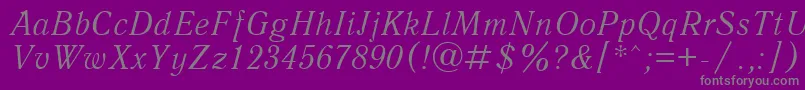 fuente UkAntiqueItalic – Fuentes Grises Sobre Fondo Morado
